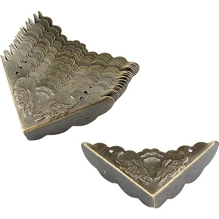 Antrader Antique Decorative Box Corner Protector Edge Safety 